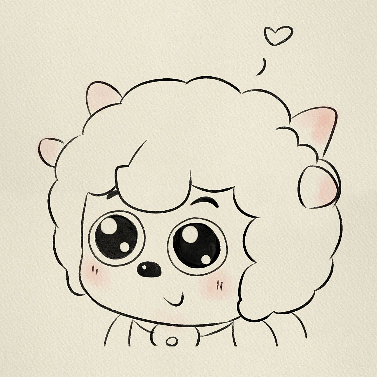 喜羊羊简笔画‖(16)     临摹