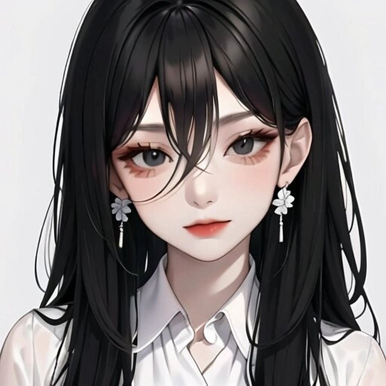 精致御姐女生动漫头像