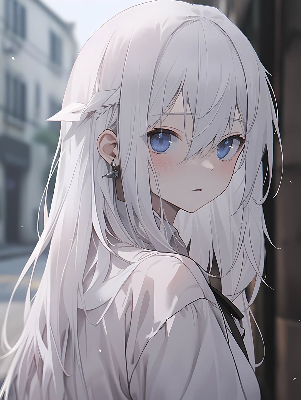 7215女生头像| 白发少女漫画系 #这画是用了亿点点魔法吧# #漫画