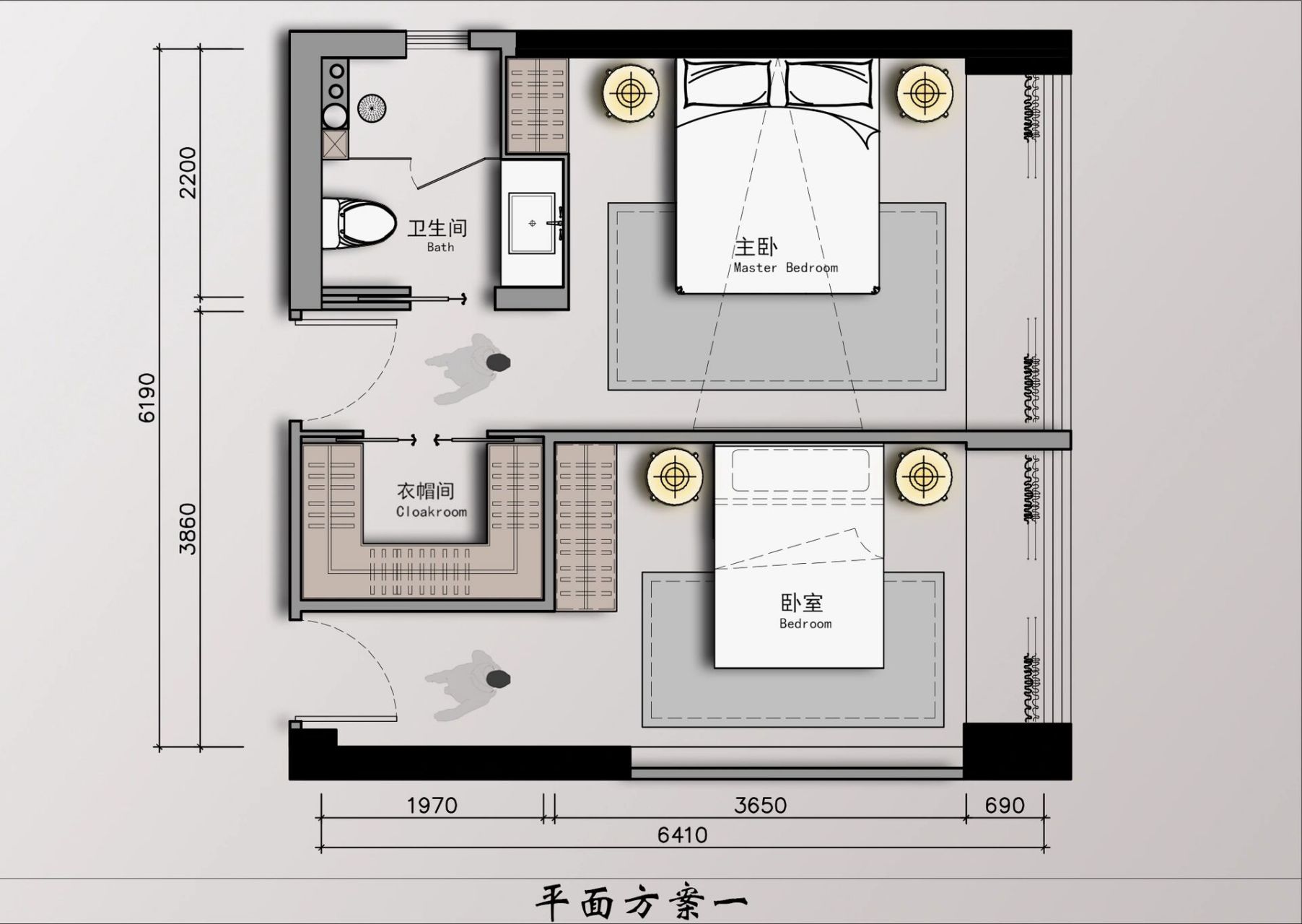主卧套间合集:三个设计方案解决不同需求!