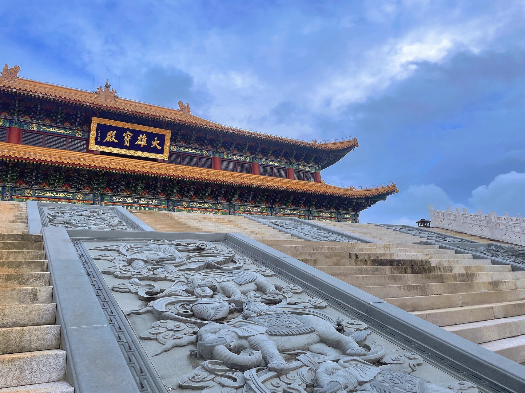 73海口灵山寺|正在建设中海口最大寺庙 很难遇到正在修建中的寺庙