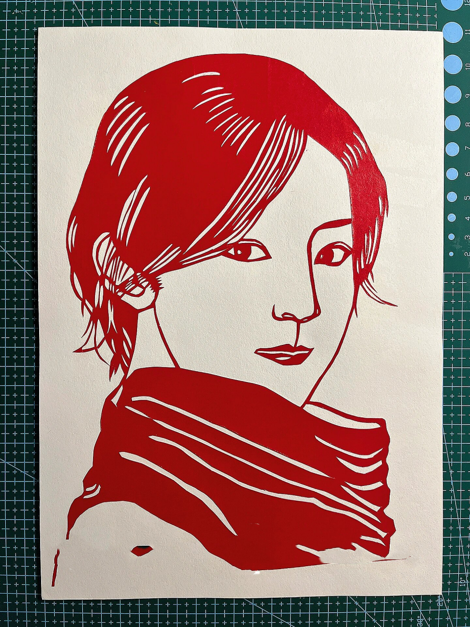 刻纸,蜡光纸 记录我的美术作业,蜡光纸刻纸