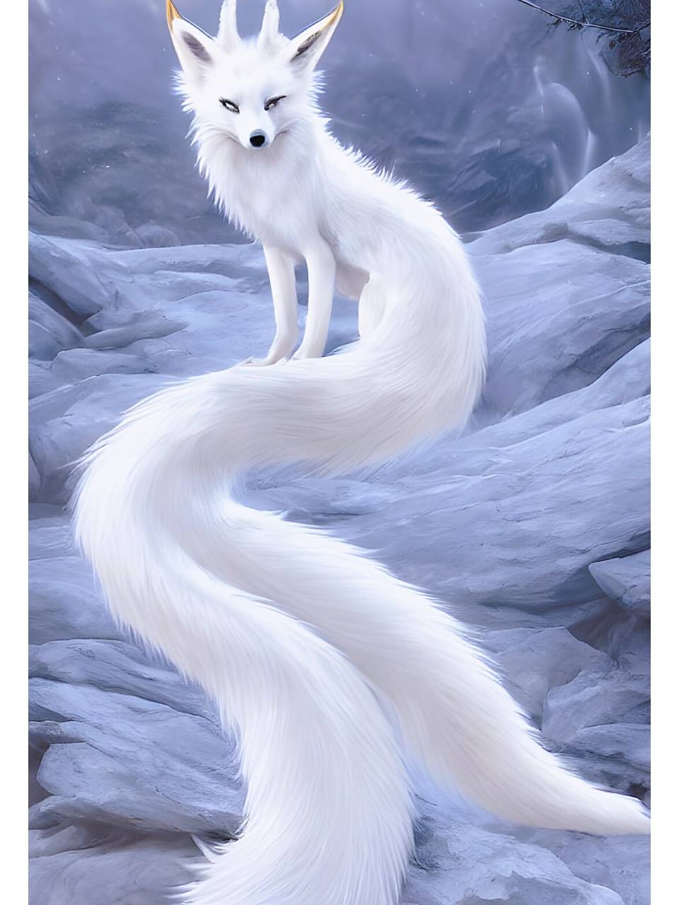 小雨解语丨生物图鉴丨九尾白狐 洁净妲 位面:小雨瑶