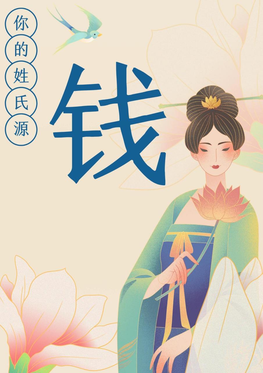 财富之源:揭秘钱姓姓氏起源 90你们身边有姓"钱"的朋友吗?