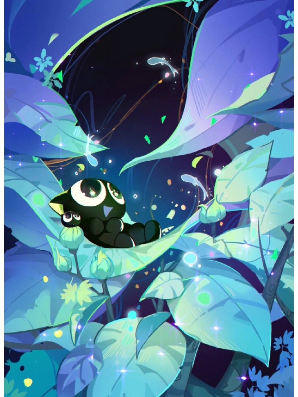 罗小黑壁纸 这回是q版的