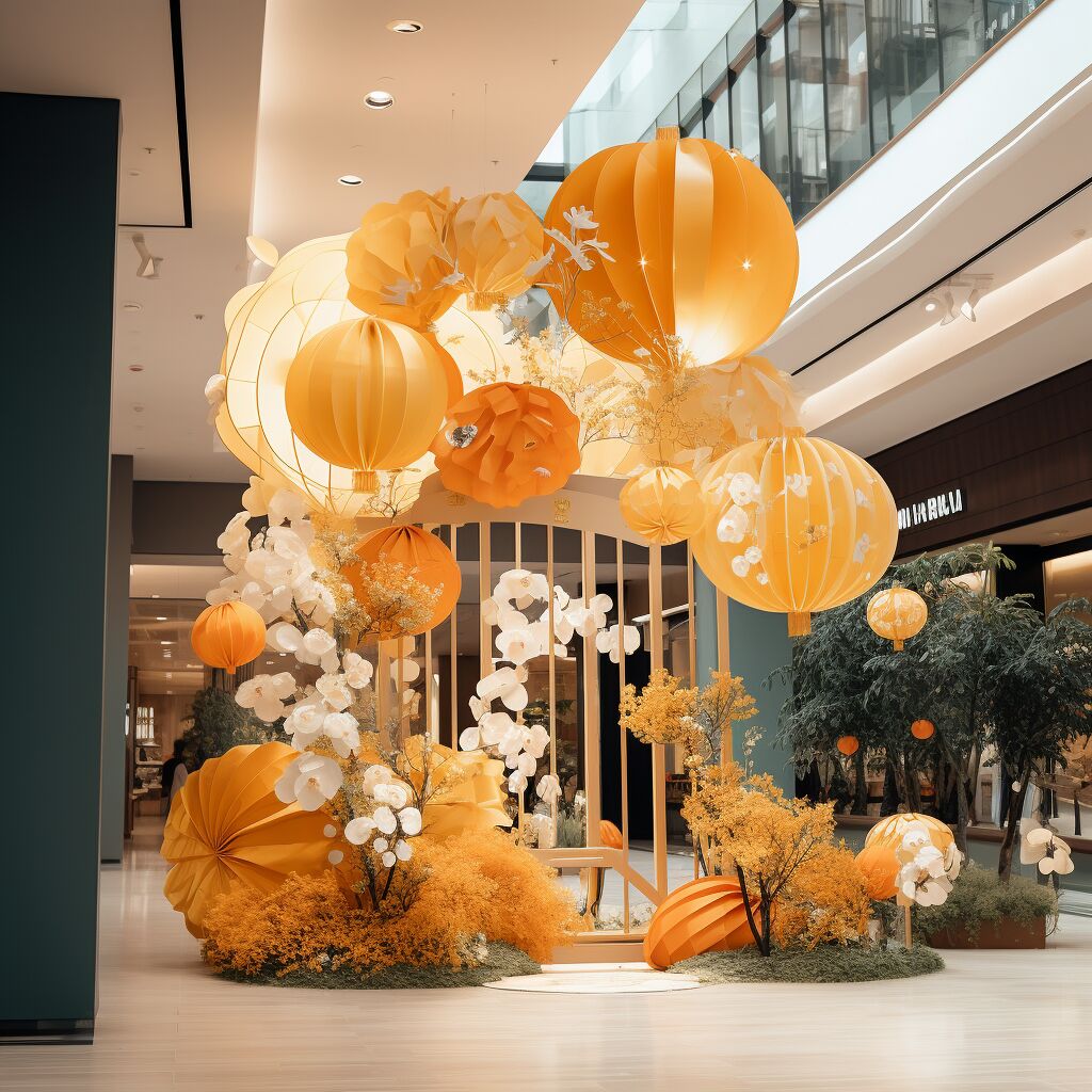 创意中秋节艺术氛围布置