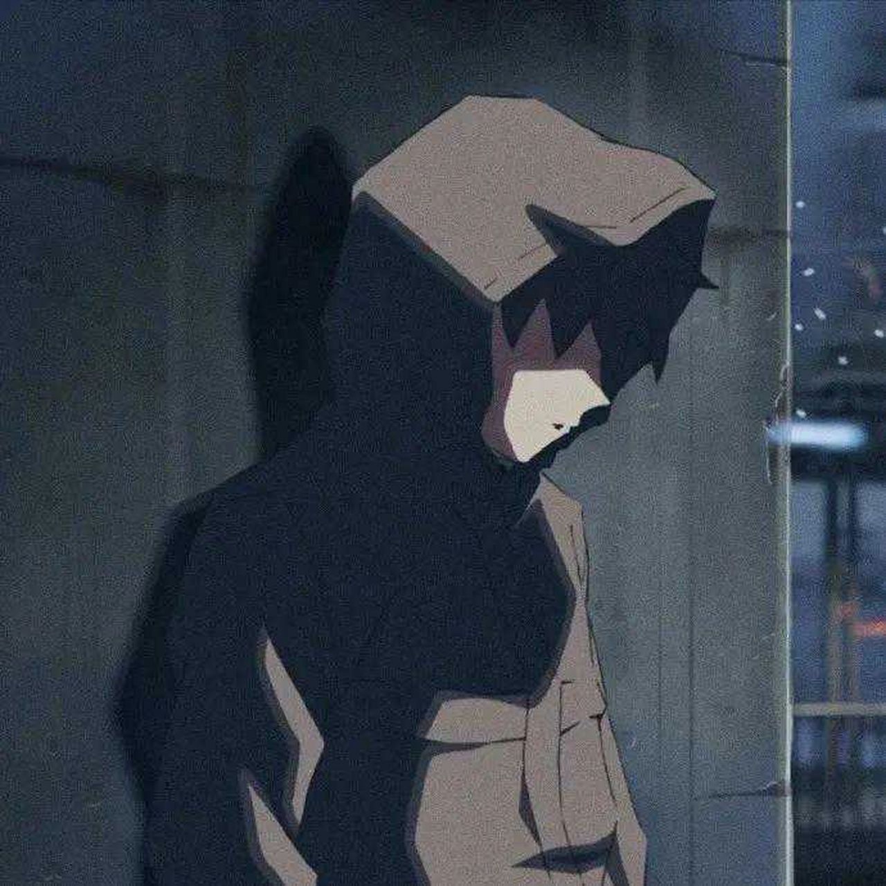 抑郁男动漫头像.