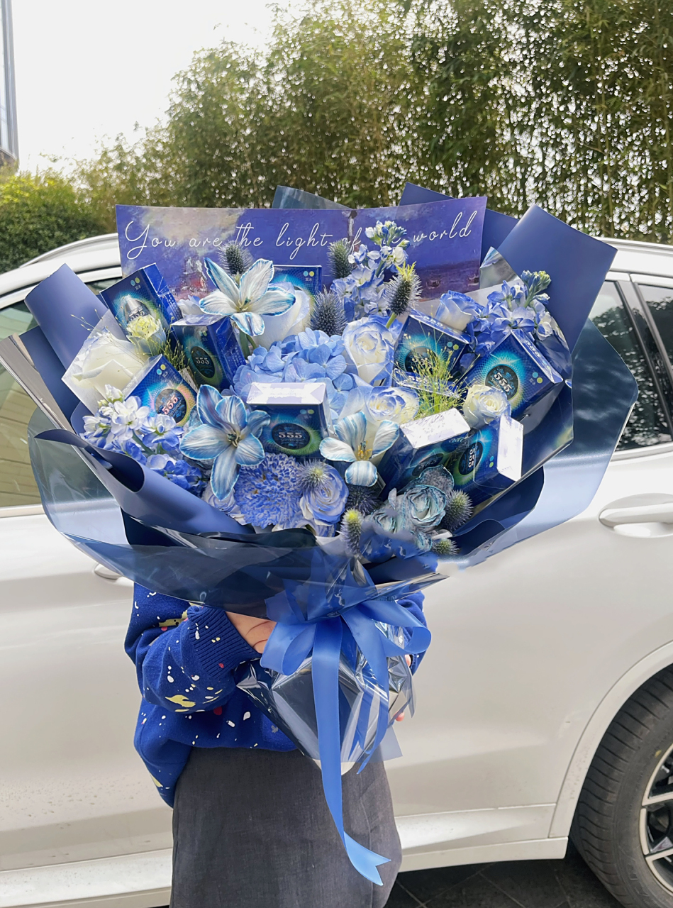 是我见过最洋气的男士香烟花束啦 送男士的高端款香烟花束