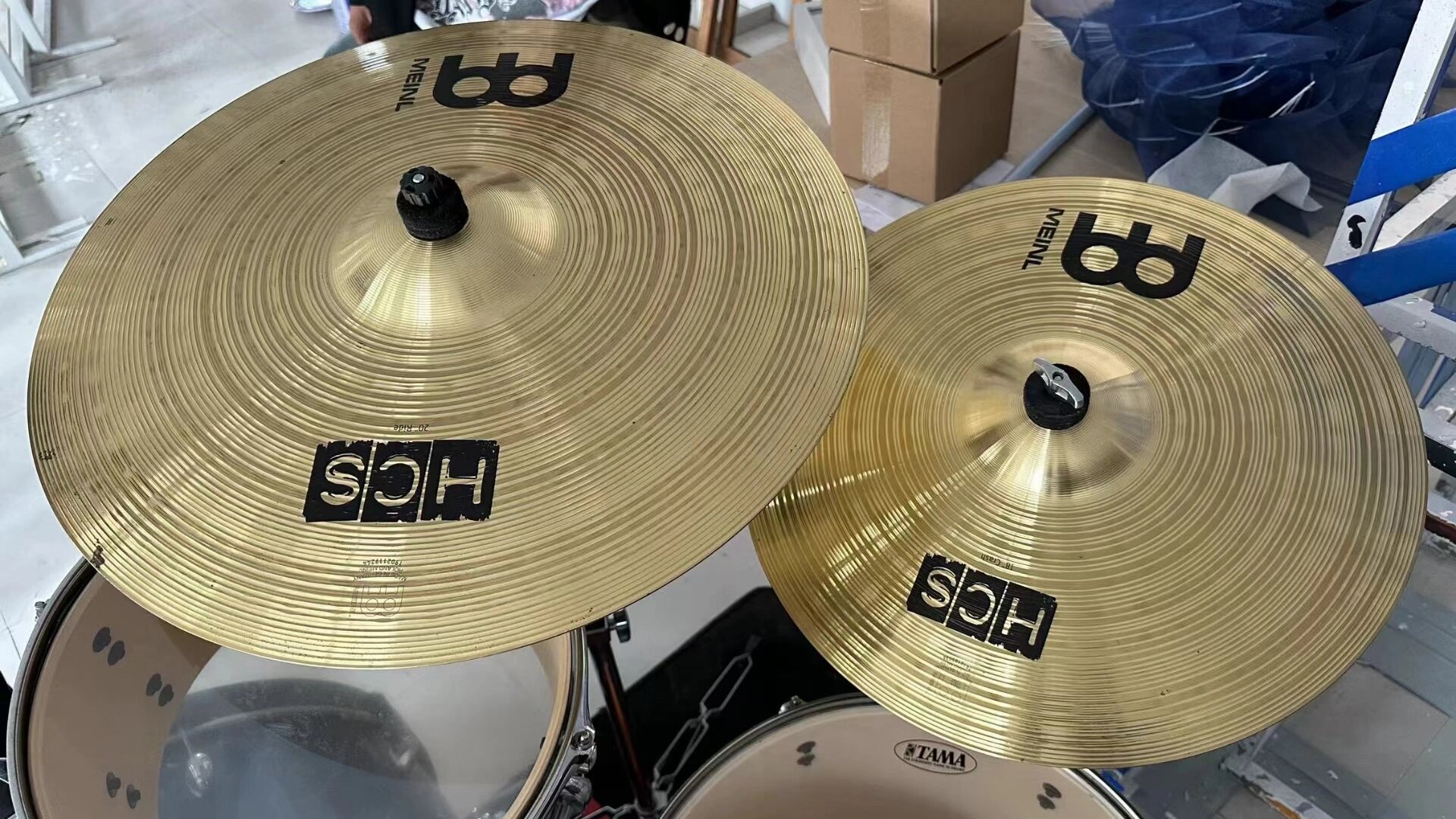 全新演奏级tama架子鼓一套  麦尔hc  tama架子鼓一套,五鼓四镲几乎