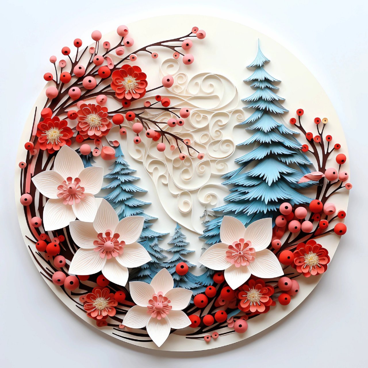点点墨痕皆如意, 笔下山河尽荣辉. 一纸诗篇傲世界, 国风衍纸故乡归.