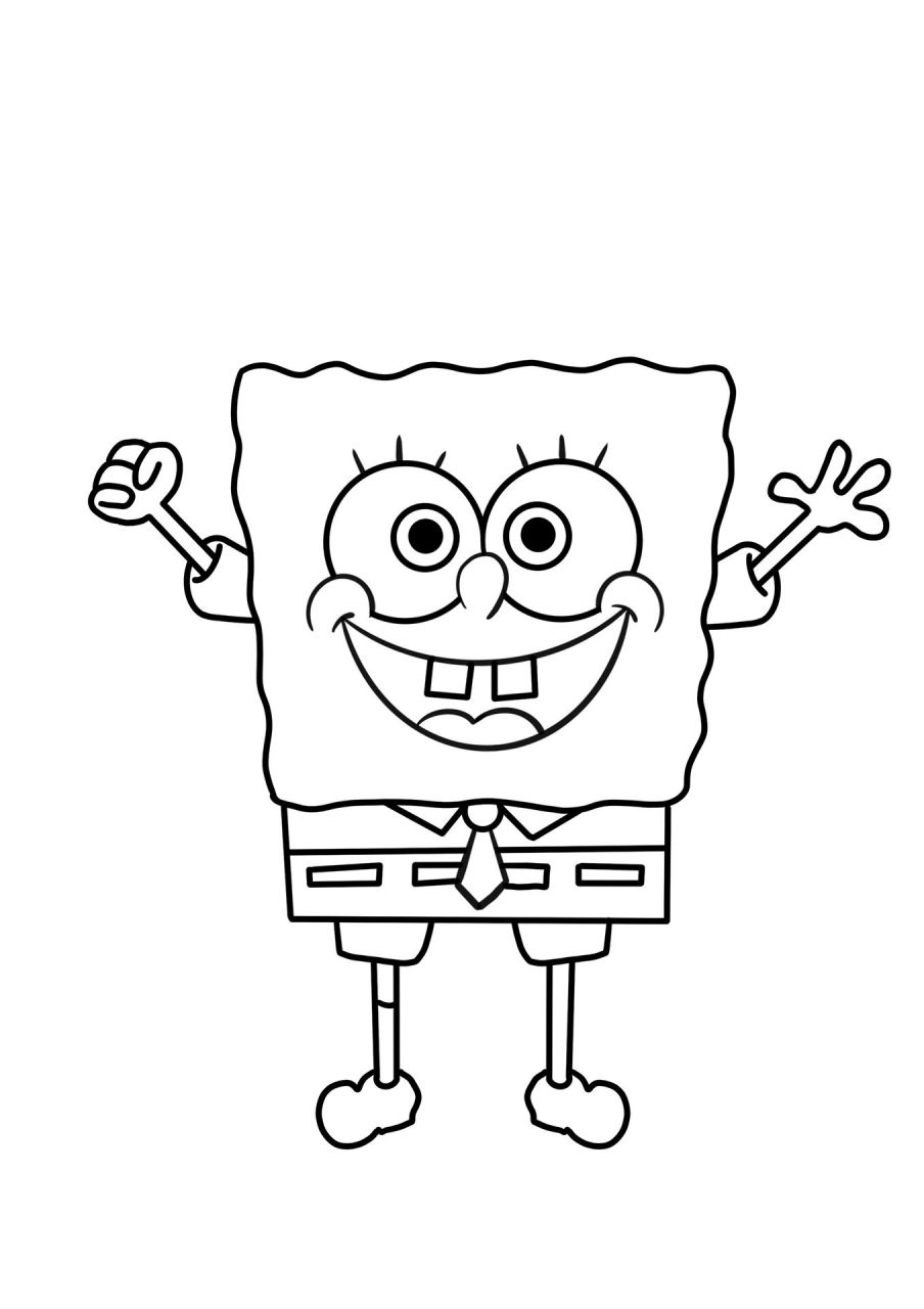 海绵宝宝简笔画教程 儿童喜欢的海绵宝宝简笔画,海绵宝宝简笔画教程,