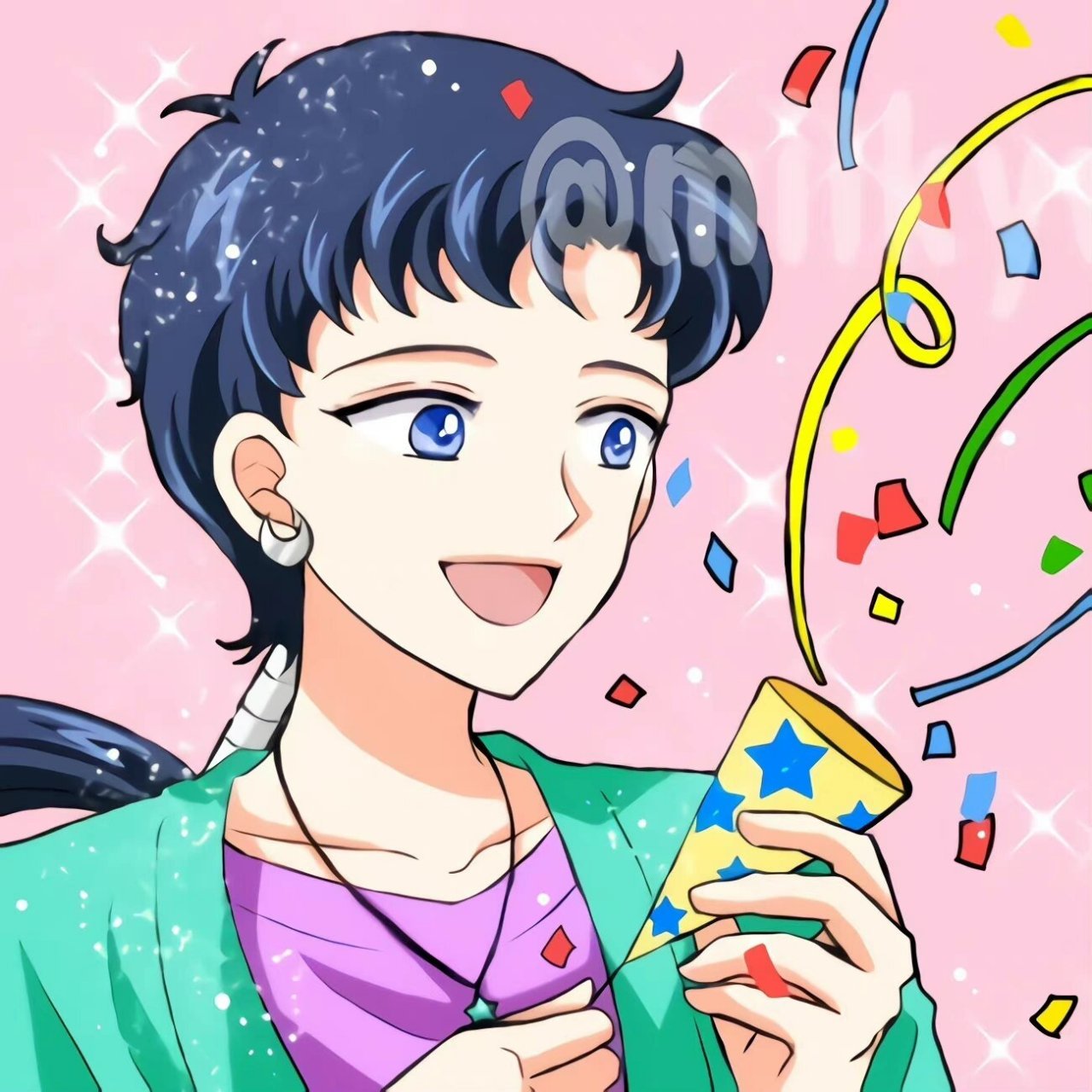 星星月亮情侣头像 #美少女战士###月野兔###星野光###动漫情头