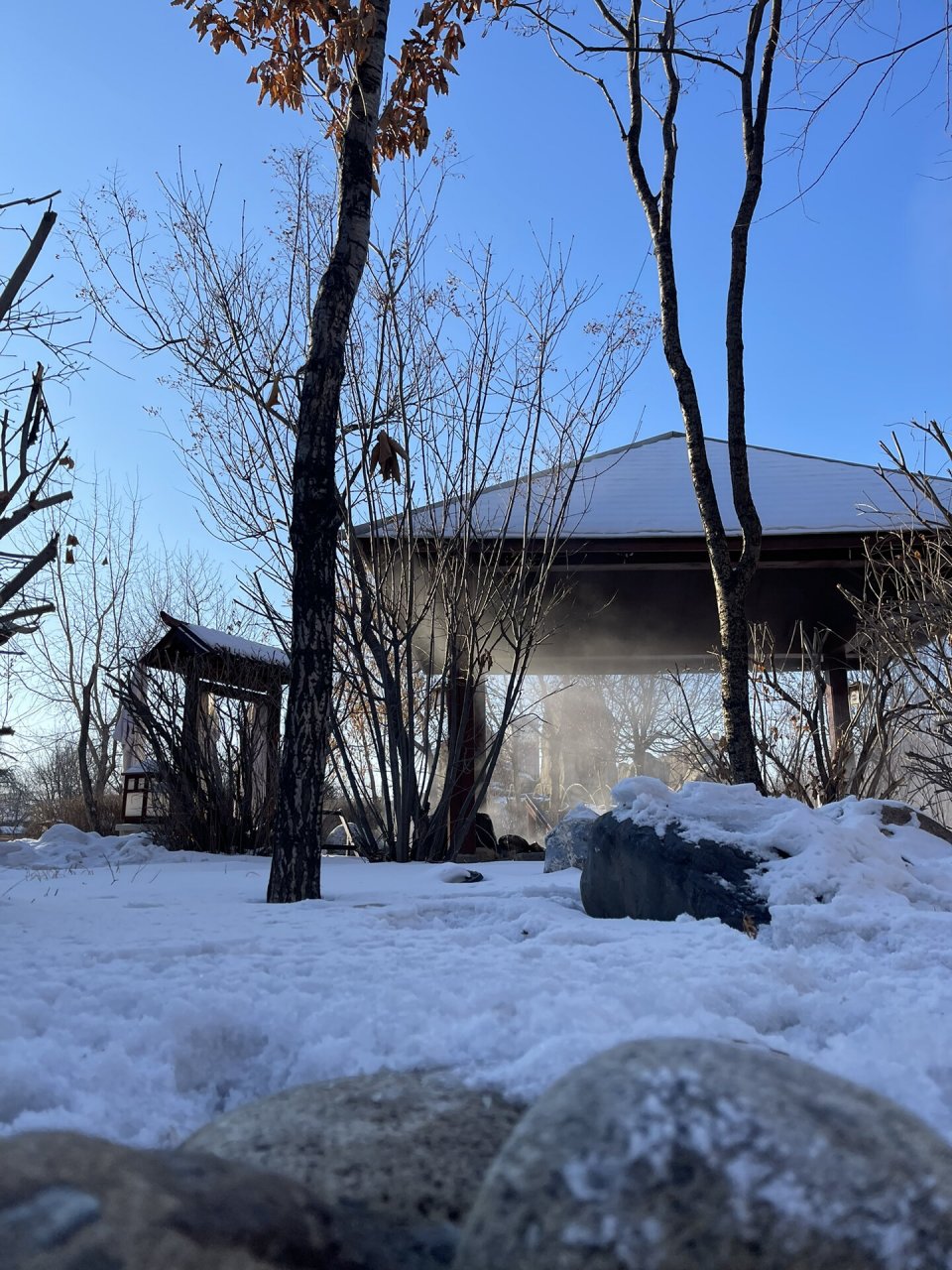 北国温泉 冰天雪地里的温暖 东北之行的最后一站,林甸北国温泉 真正的