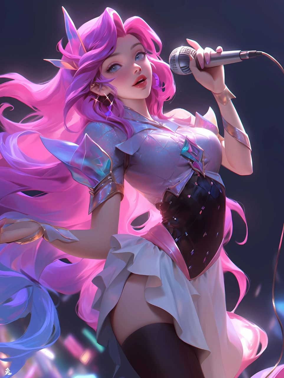 midjourney|英雄联盟94萨勒芬妮 "萨勒芬妮闪亮登场!