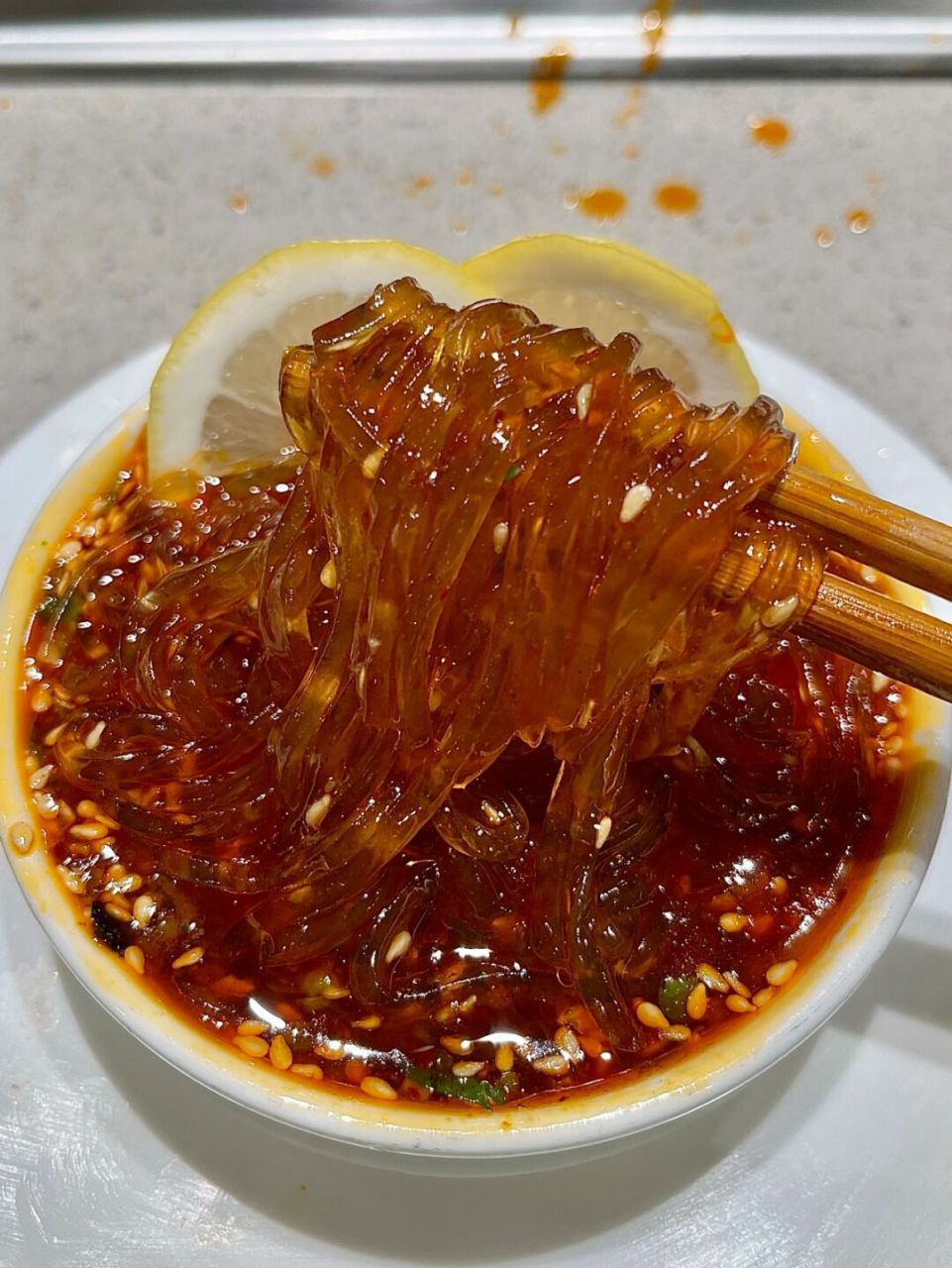 就为了这一口! 海底捞的水晶粉qq弹弹的,太棒了!