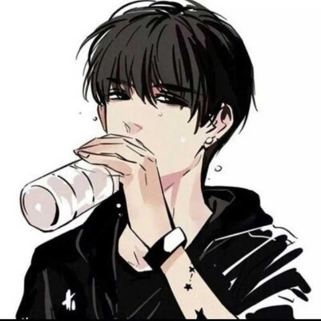 冷酷漫画男生头像,每个都好师啊!自恋中