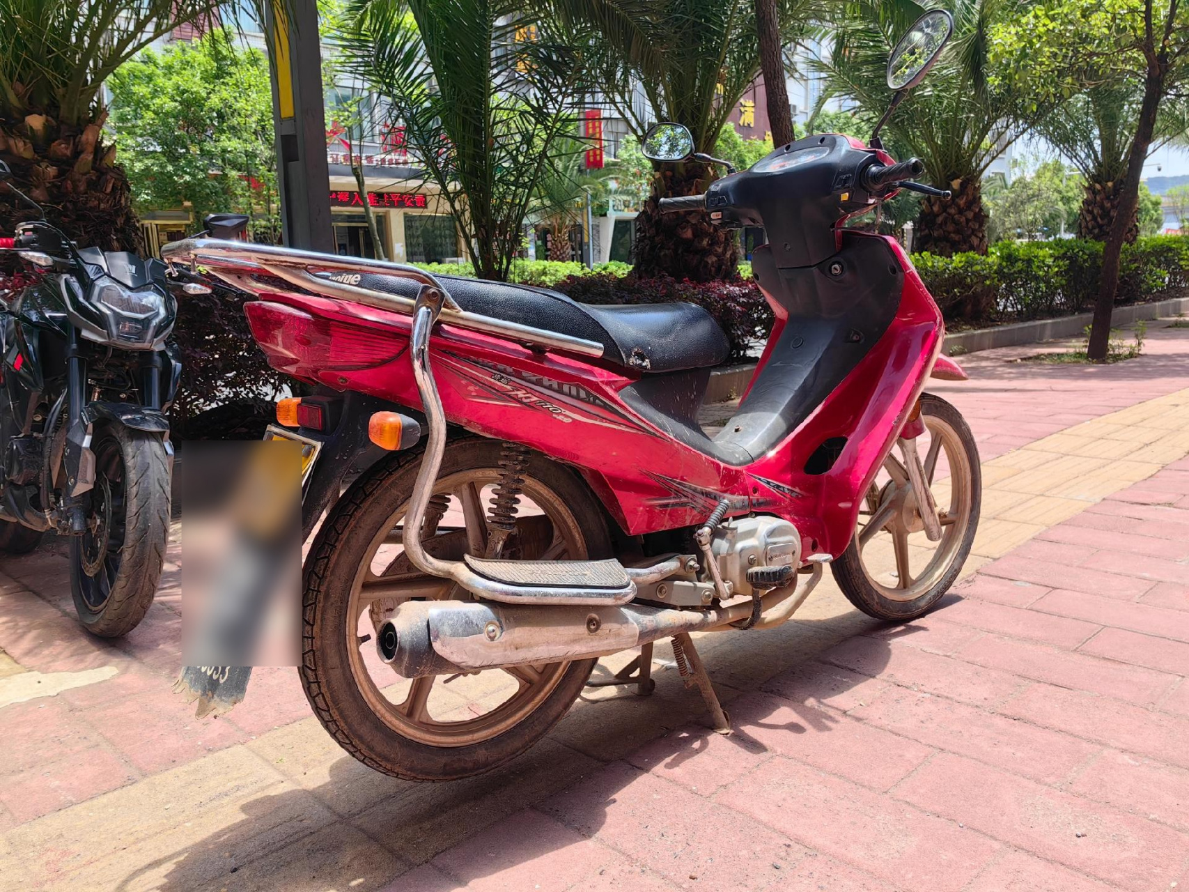 【二手摩托出售】二手豪爵hj110-2d(喜运))弯梁车,车况精品,证照齐全