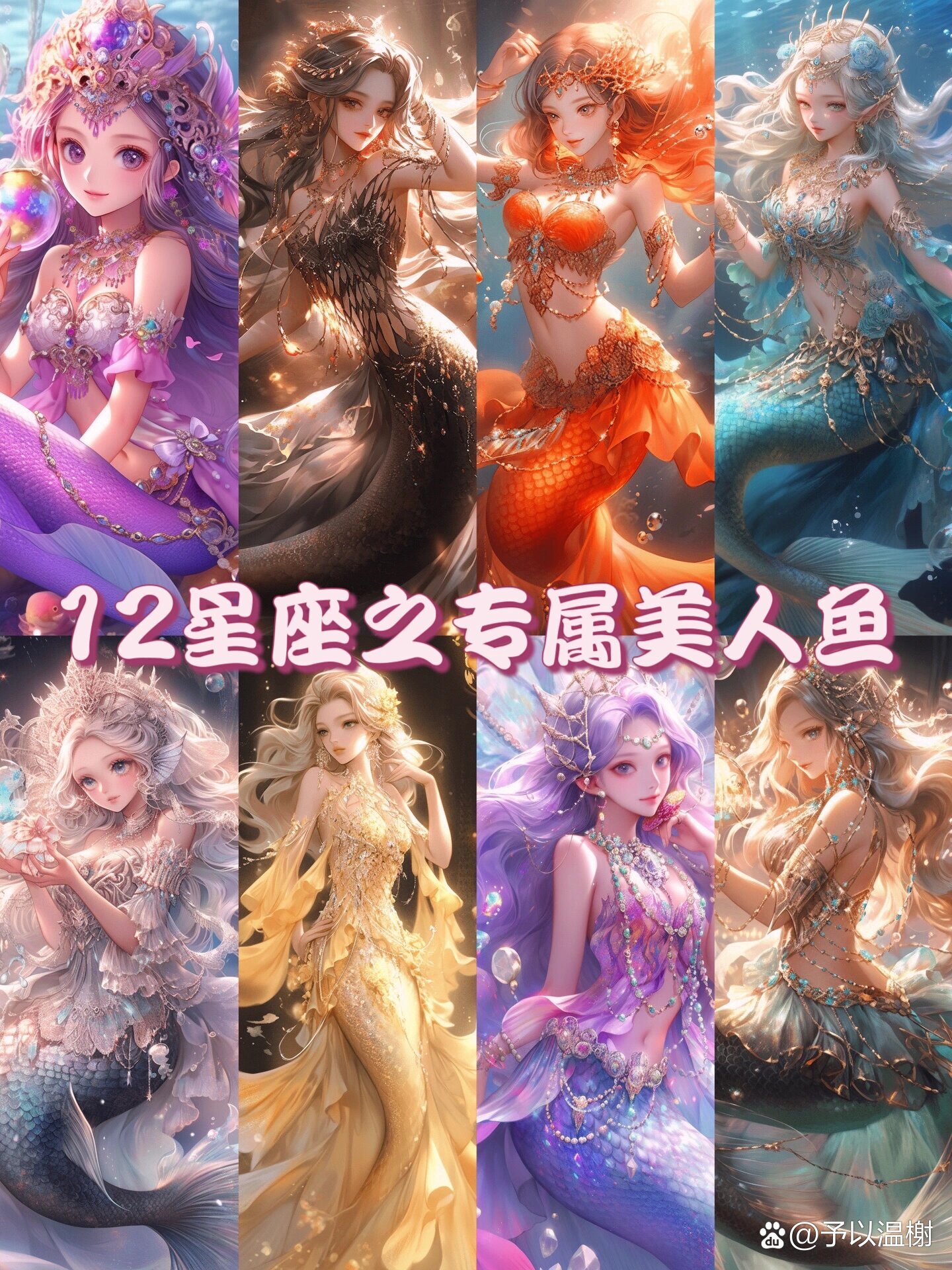 12星座美人鱼,有没有你的星座?