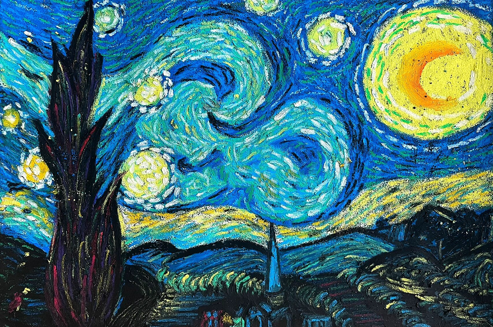儿童创意美术-彩砂纸画