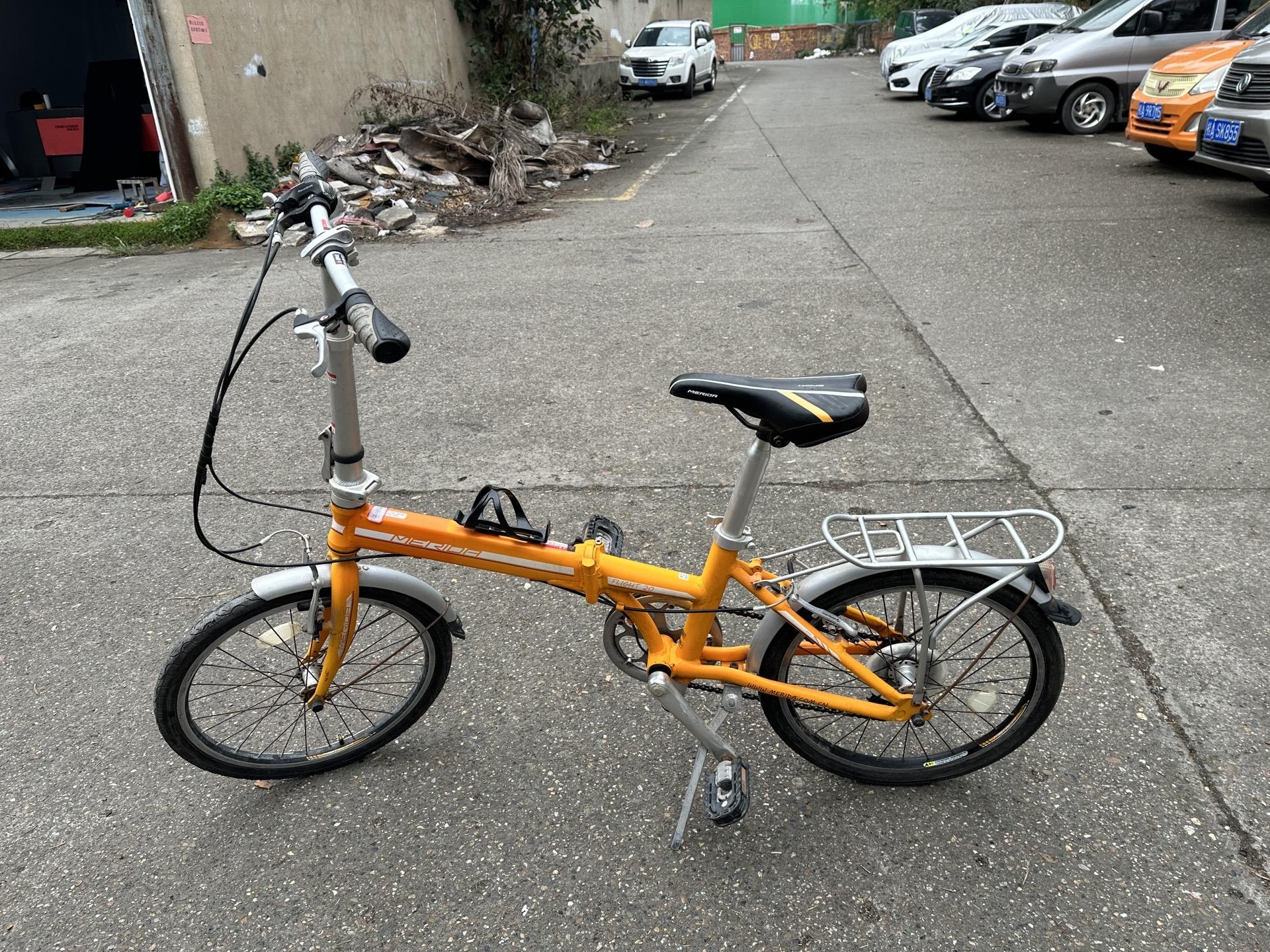 0铝合金禧玛诺变速折叠自行车,7速,铝合金车架,禧玛诺配置,成色如图