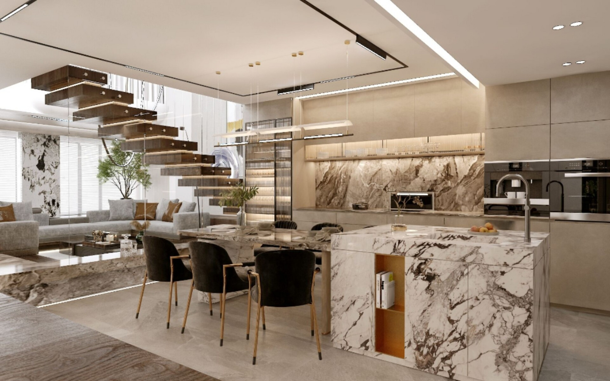 一楼带地下室户型系列,下沉式客厅设计方案 一楼带地下室户型又来喽