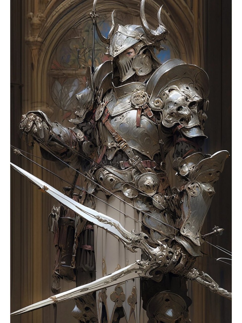aigc中世纪盔甲骑士 以前玩过一个游戏叫infinity blade 中文名好像是