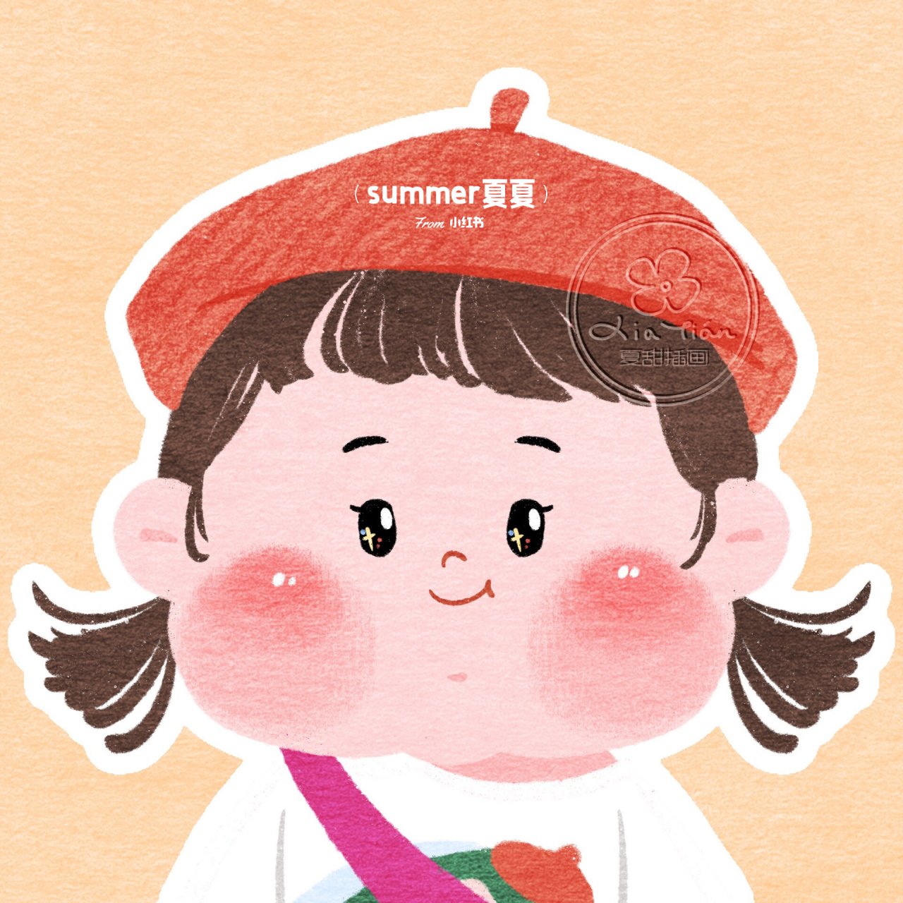 新风格超萌可爱大头像 胖嘟嘟的脸蛋儿,果冻腮红,qq弹弹忍不住想捏捏.