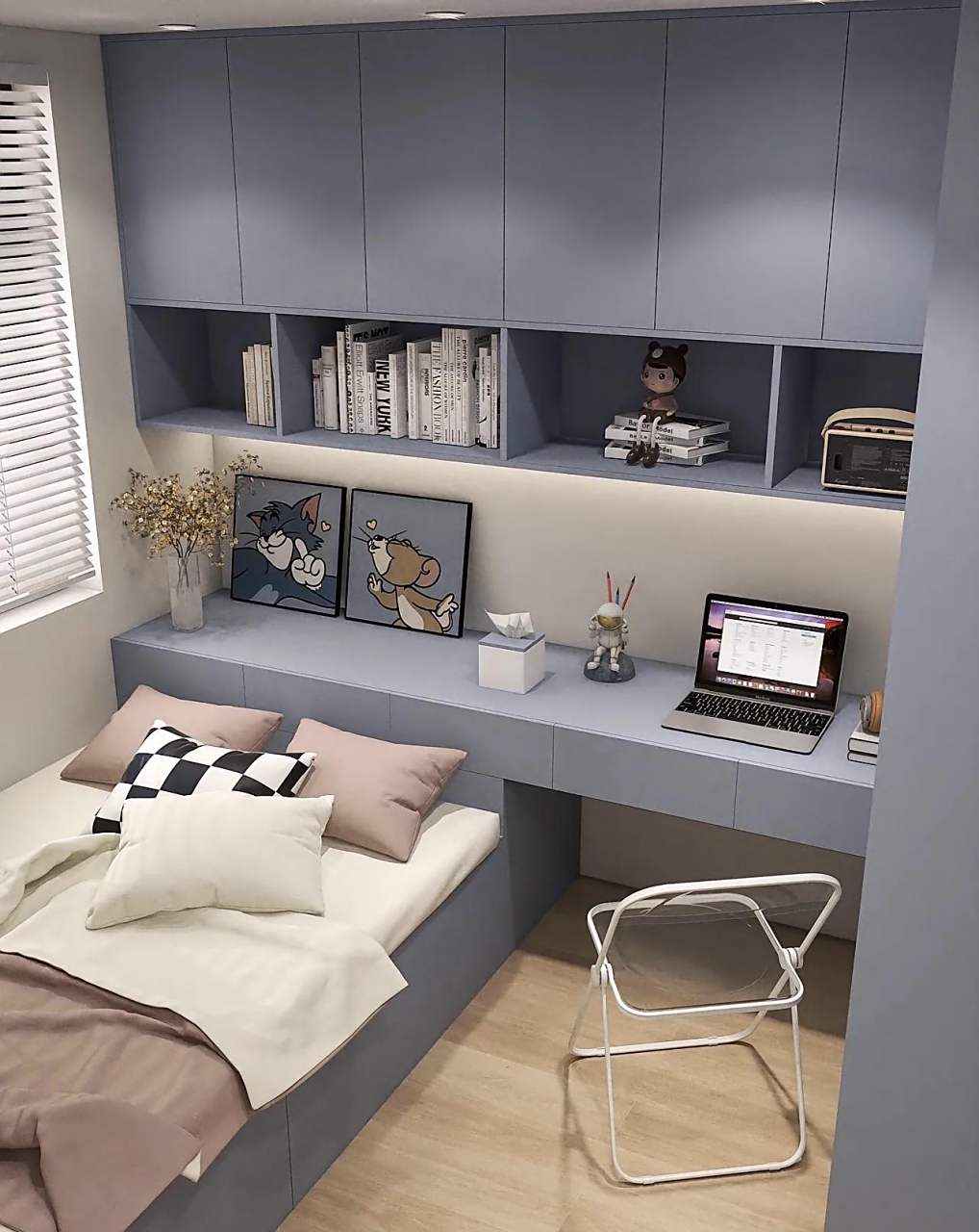 分享几款男孩的卧室榻榻米设计实景~小卧室一定要做个榻榻米!