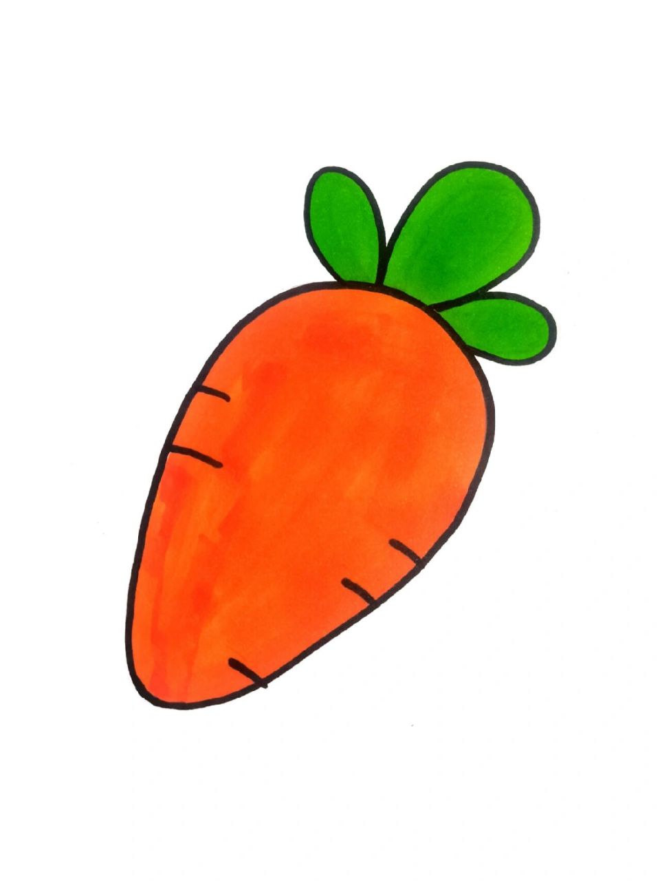 简笔画萝卜简单图片