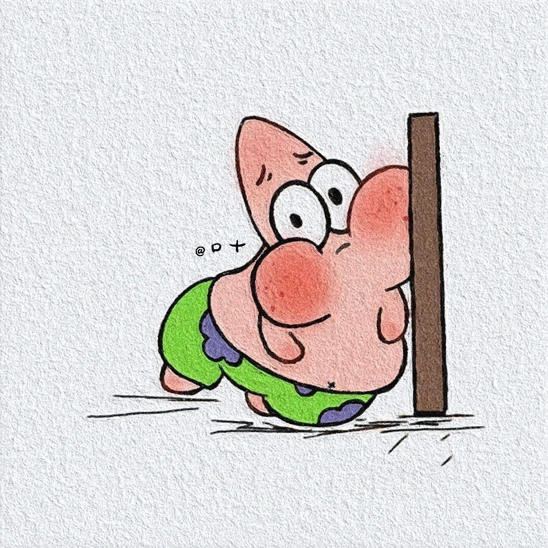 94海绵宝宝和派大星cp头像简笔画94 来自动漫领域创作者sunshine