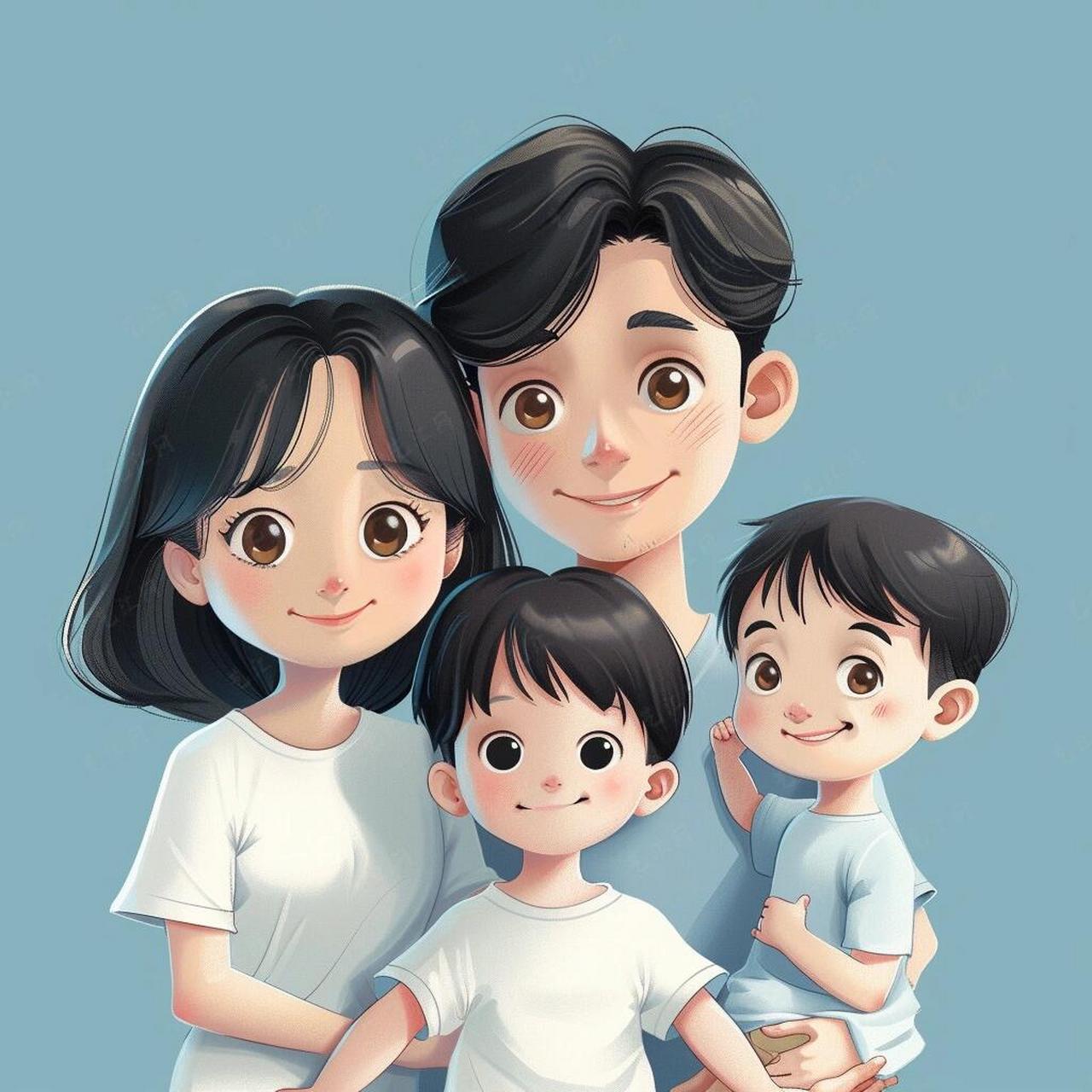 93  9696他们的笑脸洋溢着纯真与幸福,仿佛整个世界都被他们的
