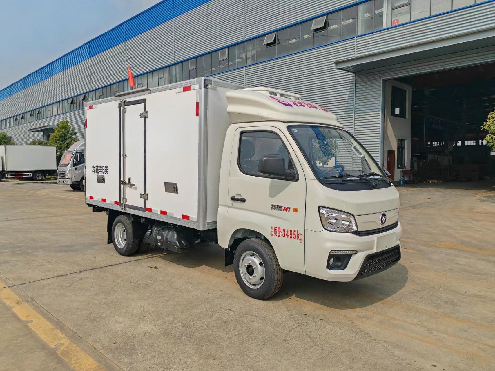 福田祥菱m1冷藏车.货厢尺寸3120*1580*1560mm,有1.5排量155马力同1.