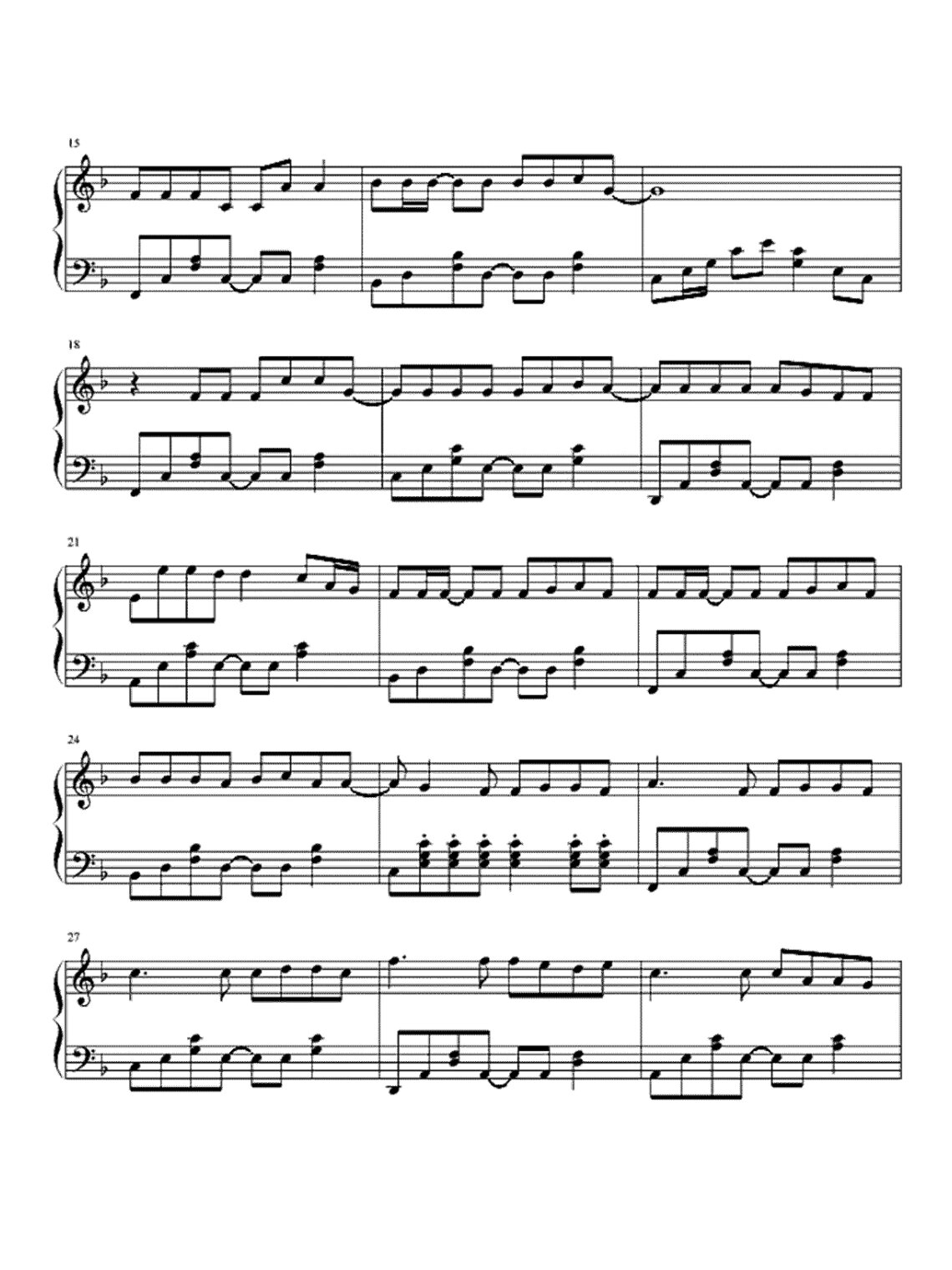 流行音乐《有何不可》许嵩|钢琴谱➕简谱