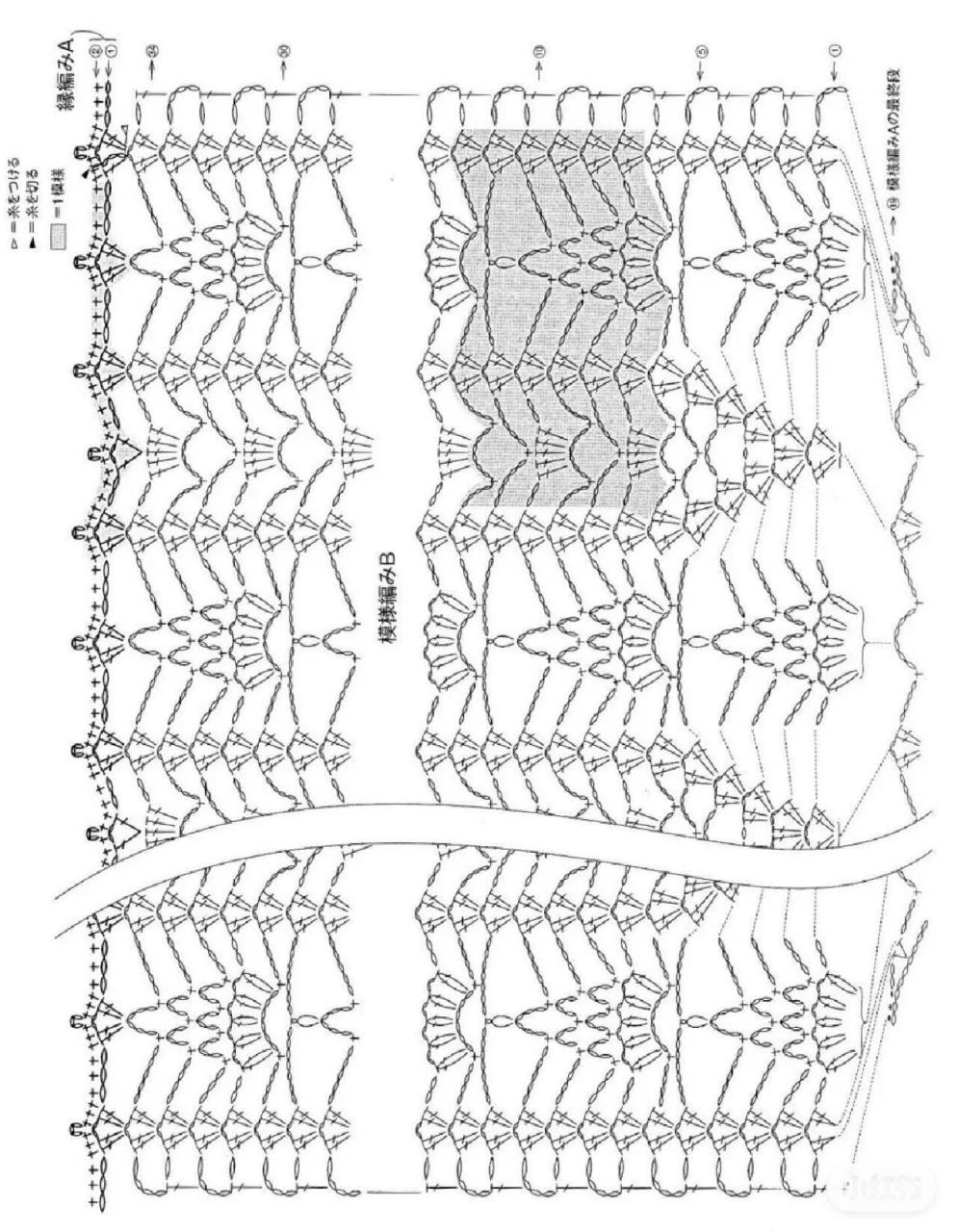 钩针森系菠萝娃娃裙「图解教程」 这款娃娃裙,可做亲子装,图片成衣是