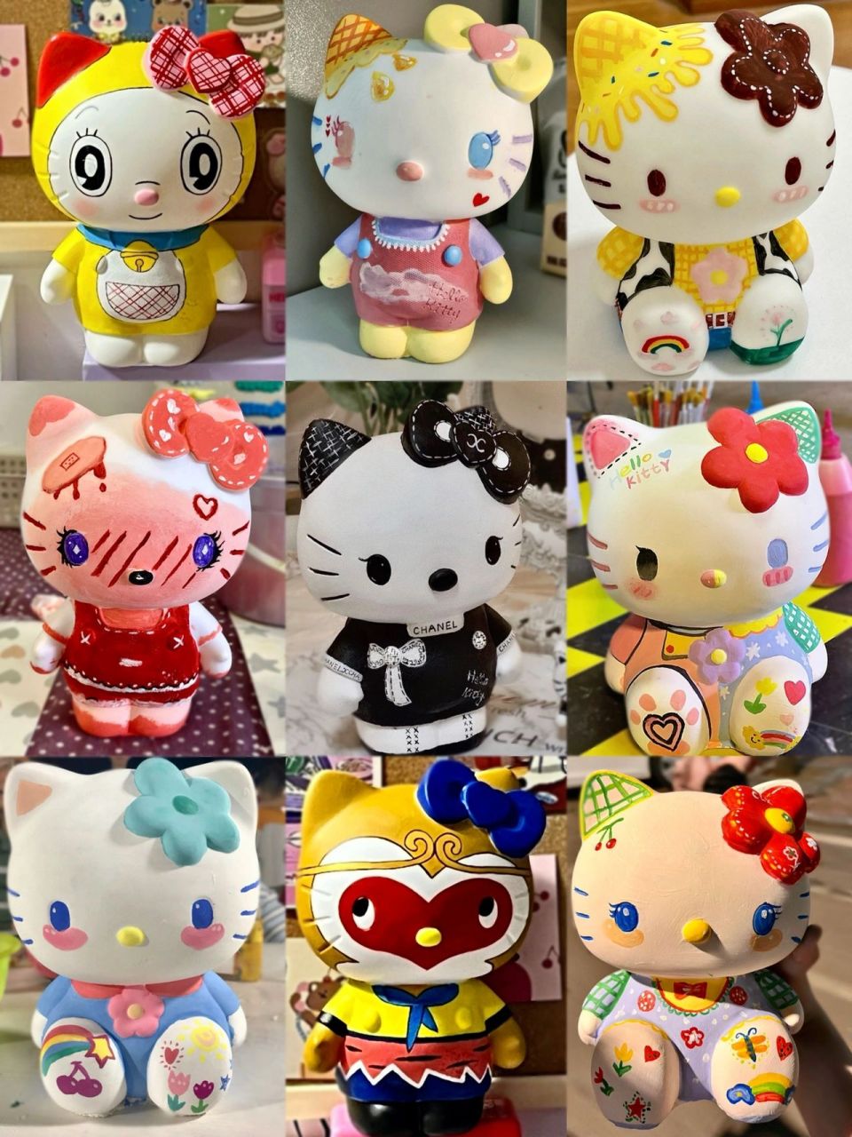 hello kitty 石膏娃娃大合集 没有人能拒绝这么好看的hello kitty