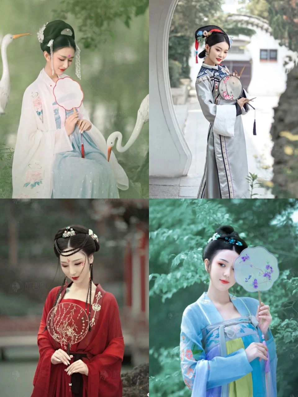 手持一把团扇,你就是古典美女  	 9090一位古典的女子,手持一把