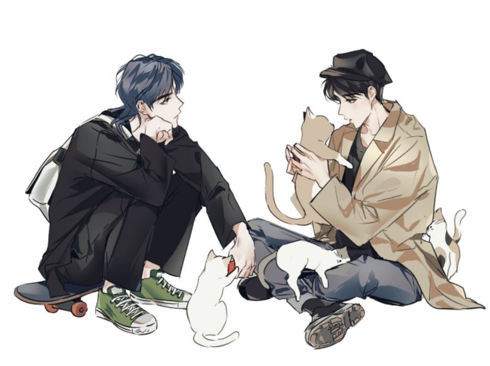 博君一肖q版壁纸来喽~最后一张超喜欢99