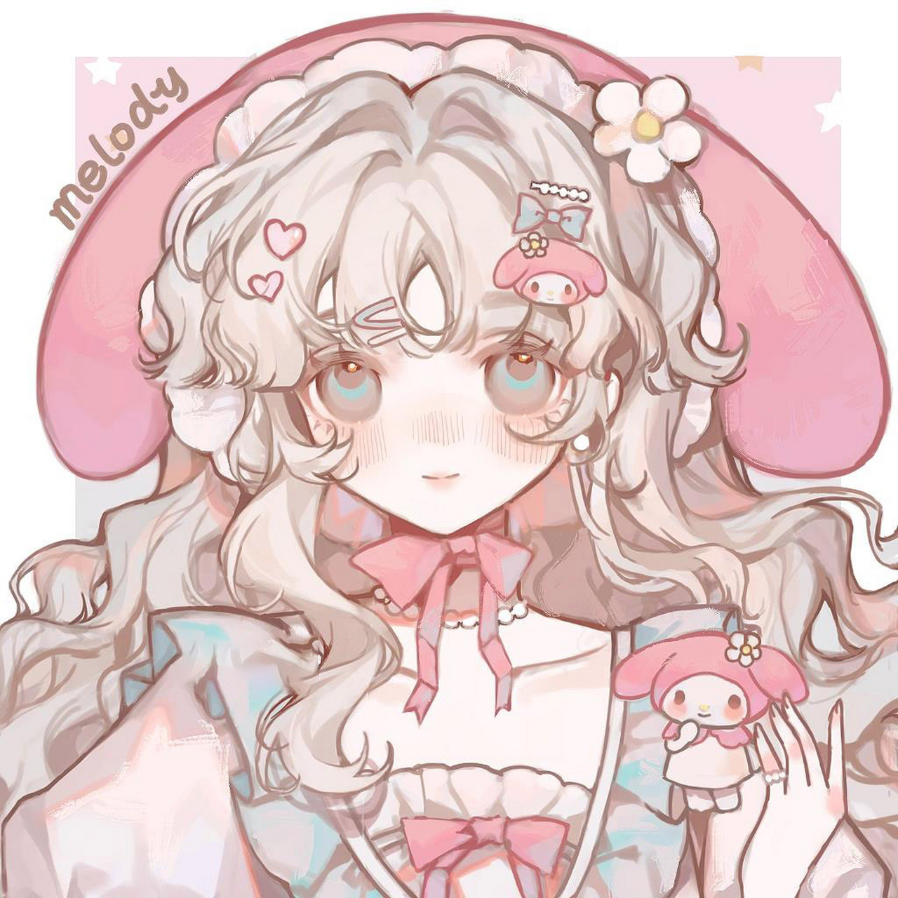 三丽鸥头像|玉桂狗&布丁狗&美乐蒂&库洛米 把之前一直都很想画的我流