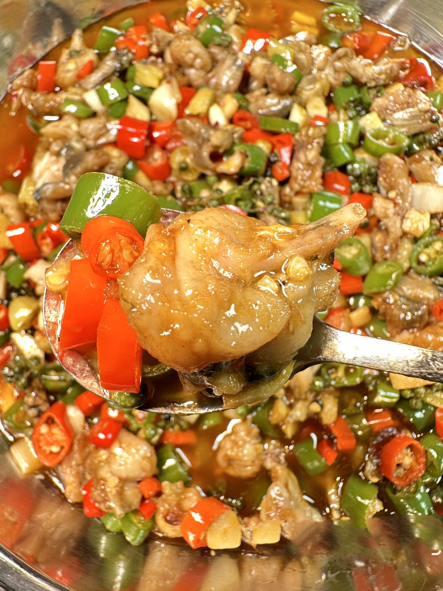 麻辣鲜香9215双椒牛蛙,色香味俱全,好吃到爆炸 6015麻辣鲜香