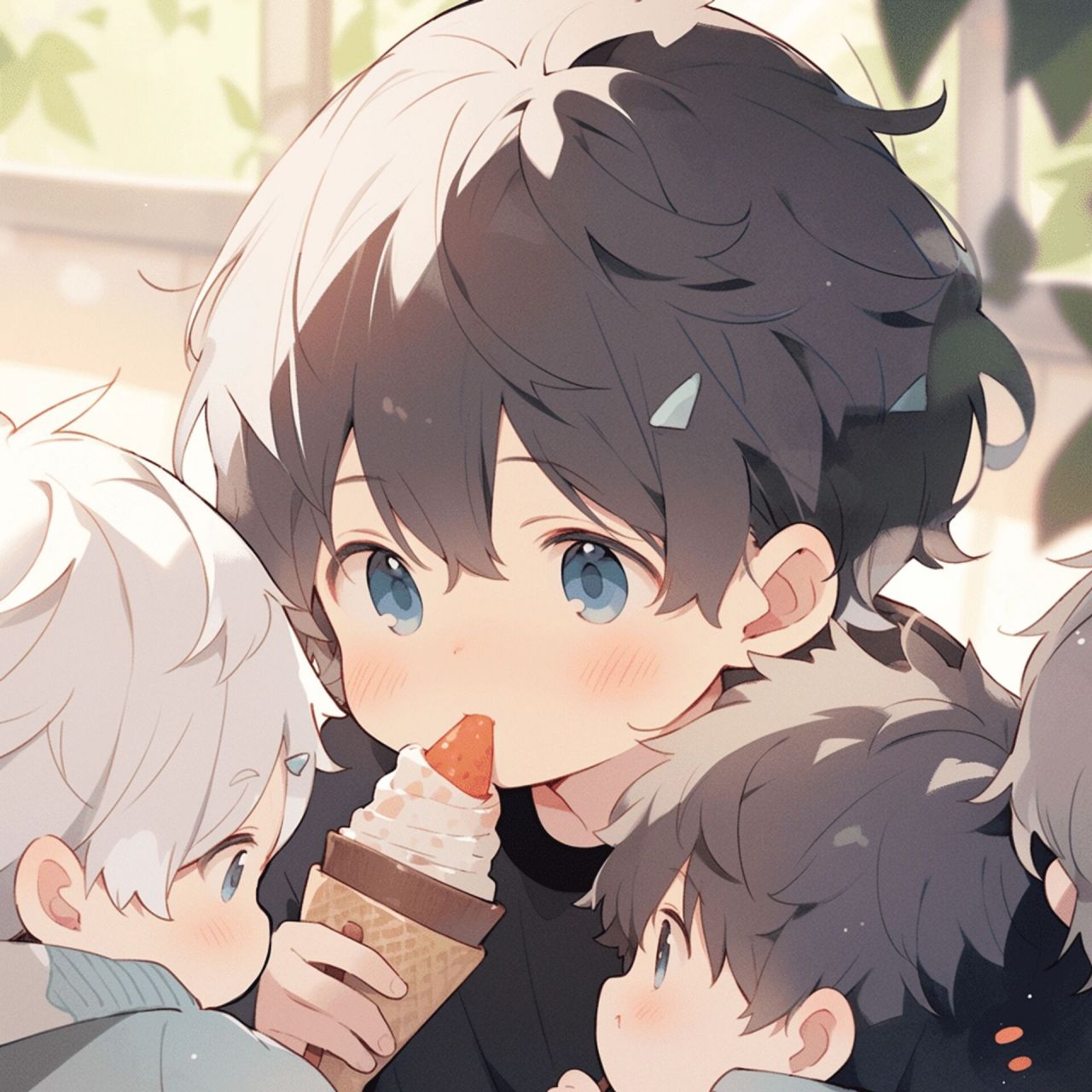 男生头像 | 小男孩吃冰淇淋