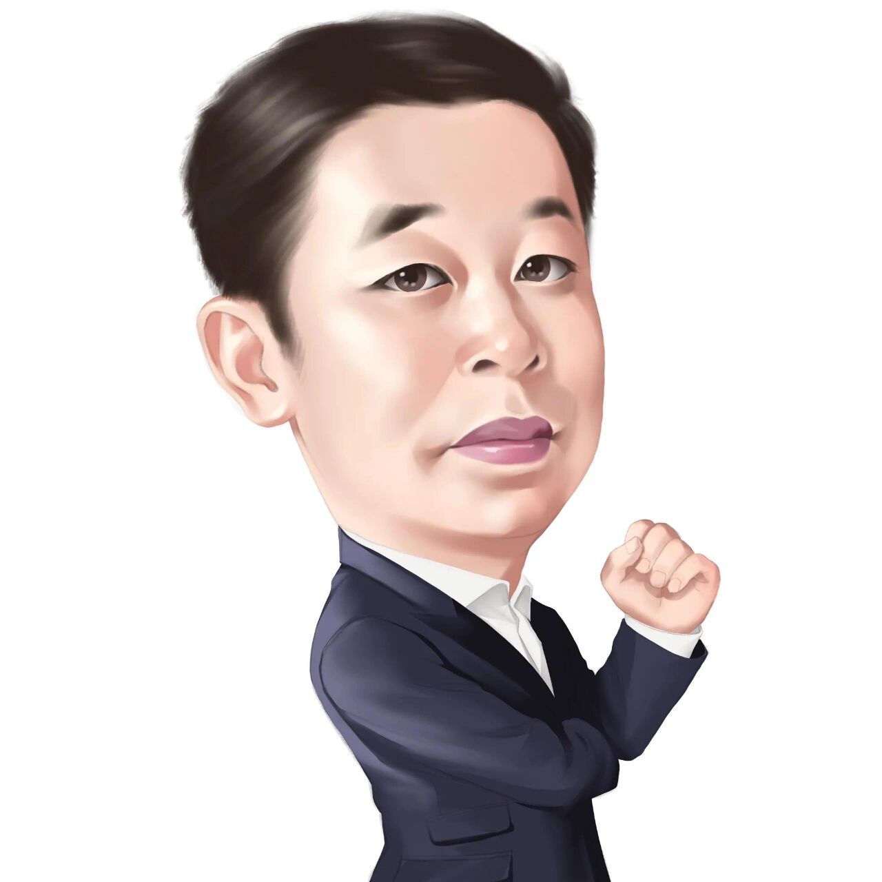 成熟稳重的手绘头像,男生女生必备 有趣立体的商务手绘头像 ,可根据你