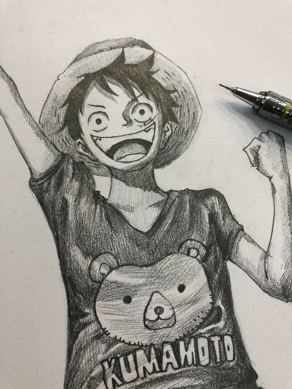 素描海贼王 路飞|附步骤 "我是要成为海贼王的男人!