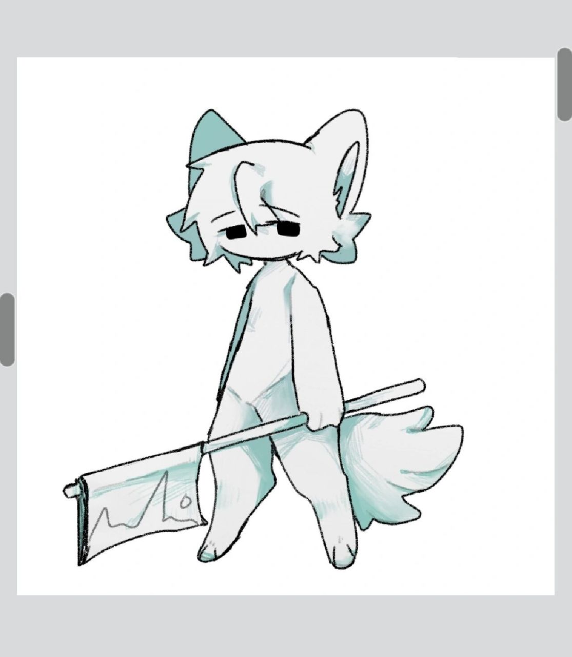 如何画一只福瑞 截了一点过程,随便看看就行了