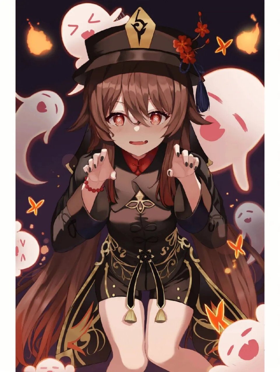 原神胡桃高清头像壁纸来喽 家人们快来领取胡桃宝贝的头像壁纸啦!