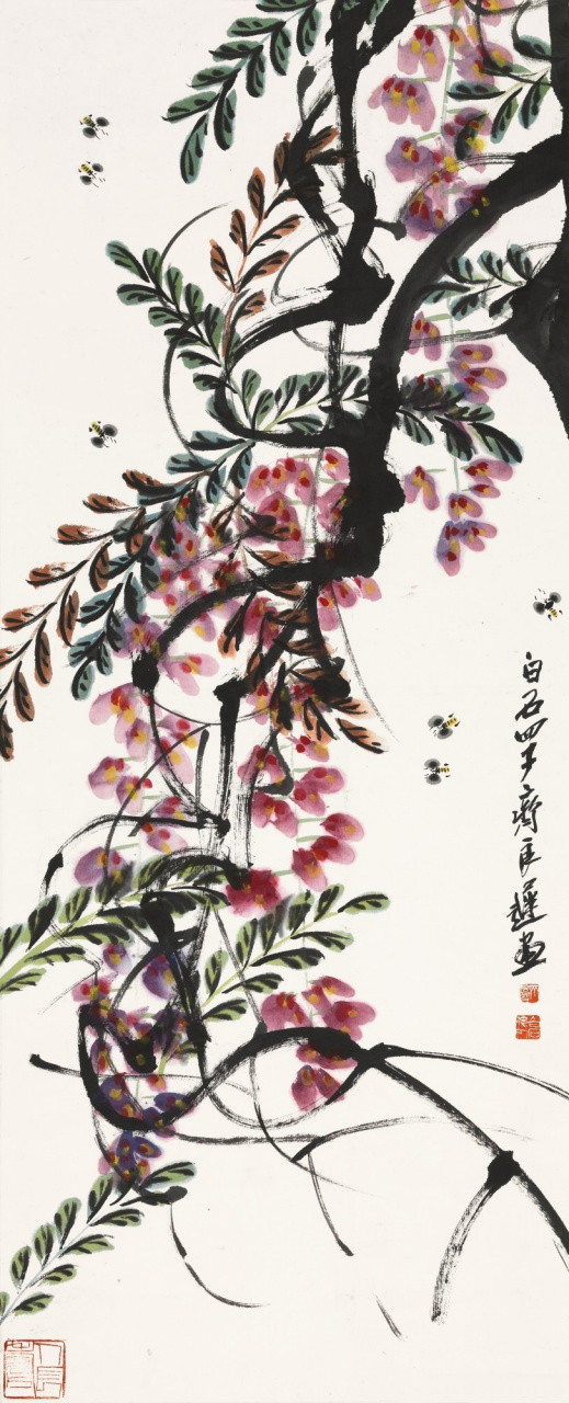 【 齐良迟花鸟画 】  齐良迟(1921年—2003年),字子长,湖南湘潭人