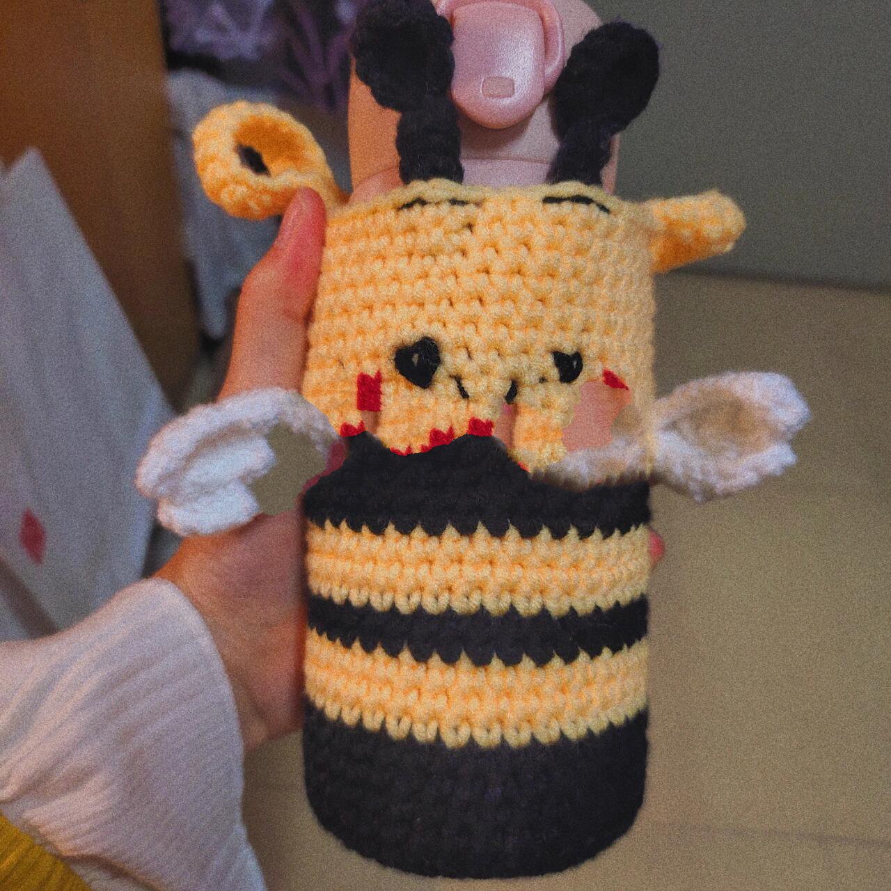 93原创手工钩织水杯套|附图解教程