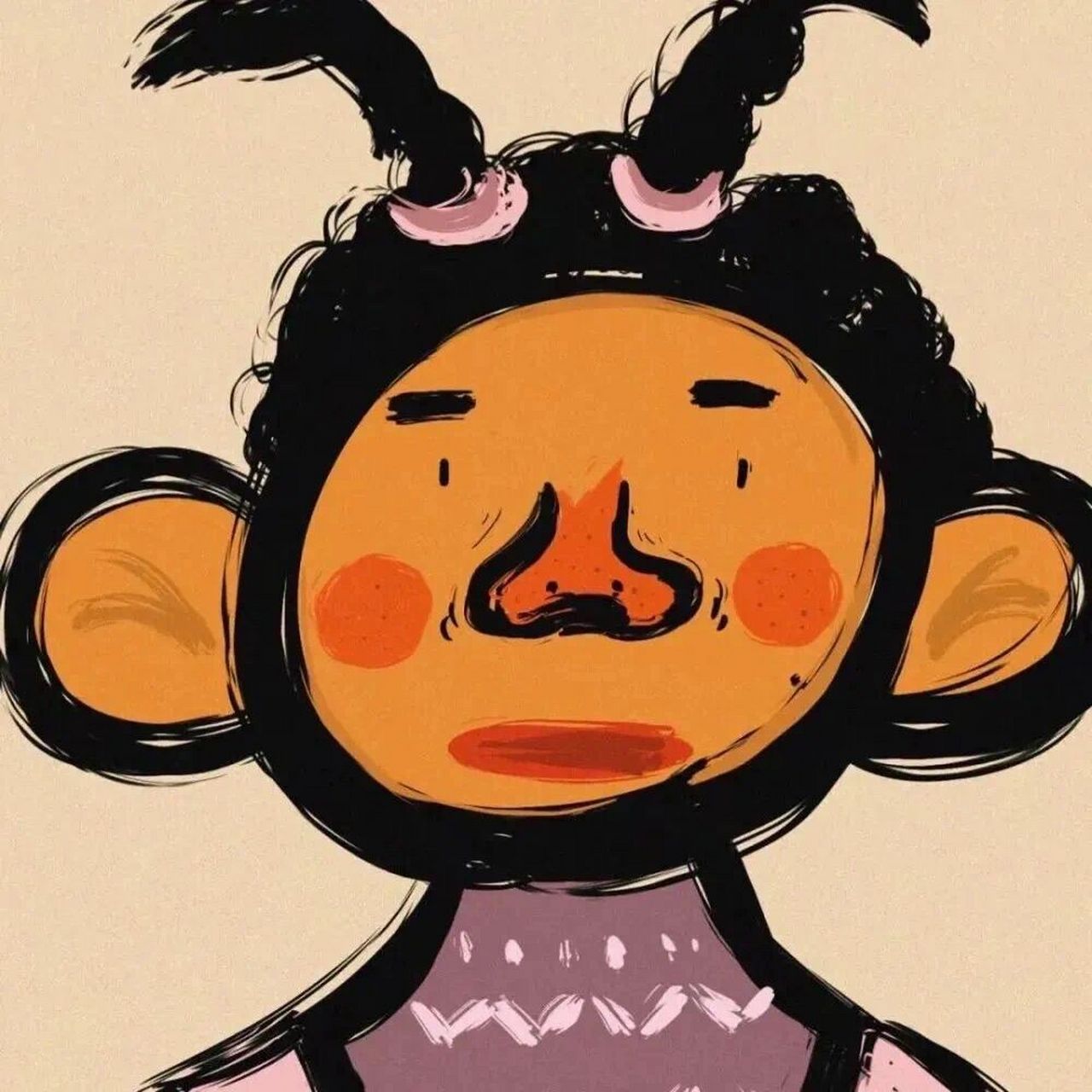 搞怪可爱卡通头像 非常cute搞怪的一组头像 适合非常有个性可爱的女孩