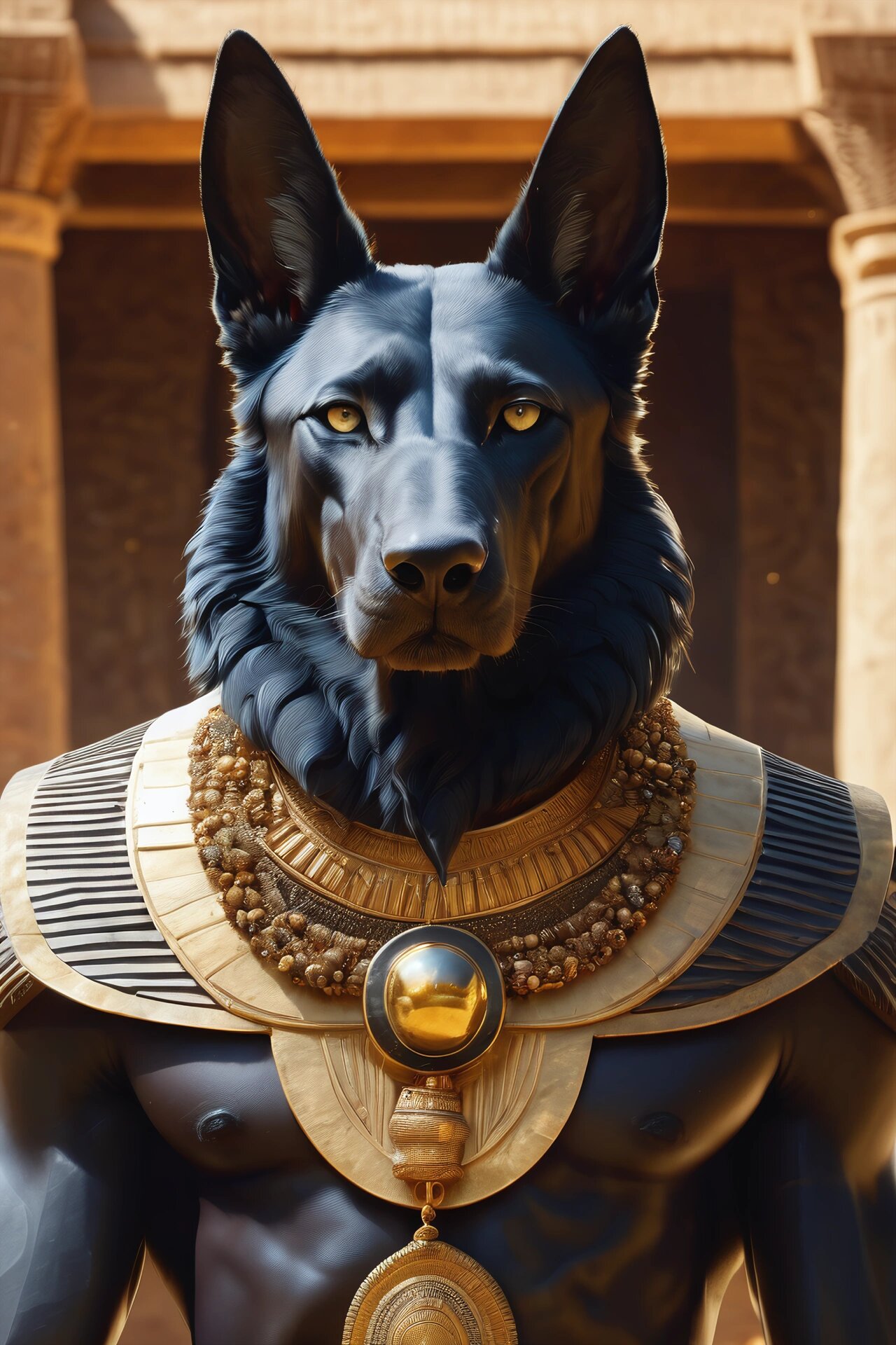 作为重要的死神之一,阿努比斯形象的走向和职责都深具象征意义