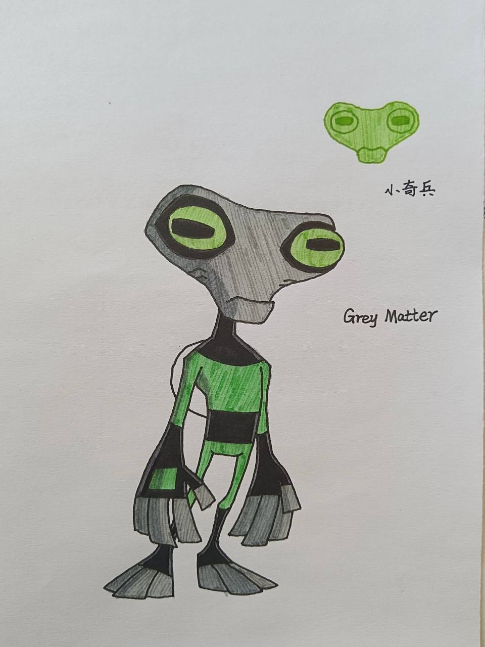 ben10全面进化外星英雄介绍(10) 小奇兵 英文名:grey matter,词源"