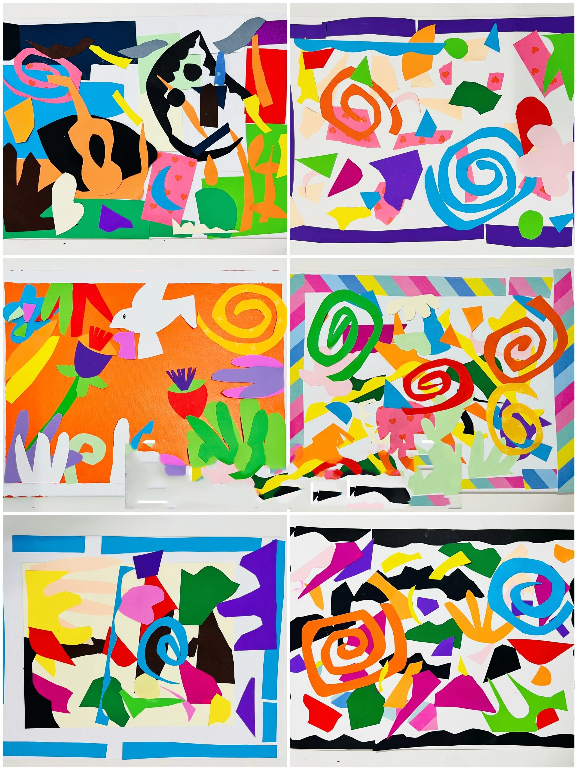 生命的色彩— 马蒂斯拼贴画3-5岁